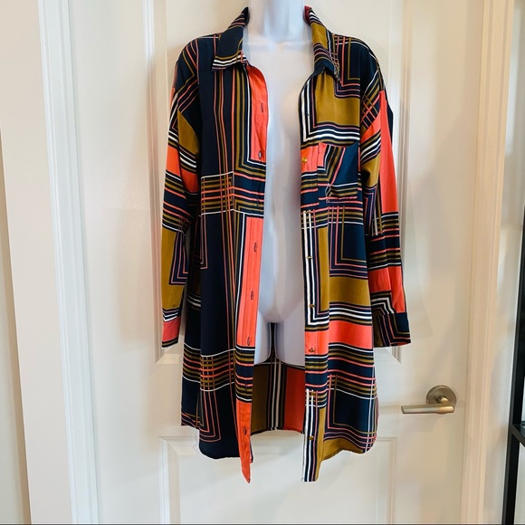 Gorgeous Charlie Jade Modern Print Pure Silk Dres - Picture 6 of 12